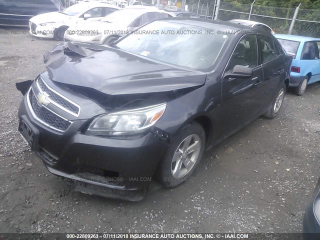 1G11B5SA1DF212757 - 2013 CHEVROLET MALIBU LS GRAY photo 2