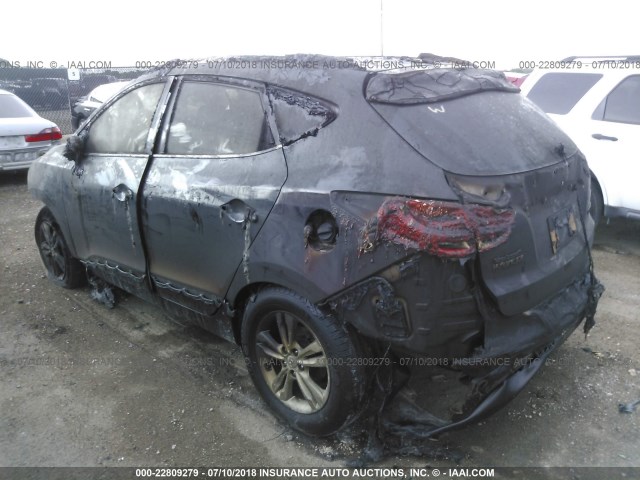 KM8JU3AC3AU095677 - 2010 HYUNDAI TUCSON GLS/LIMITED BLACK photo 3