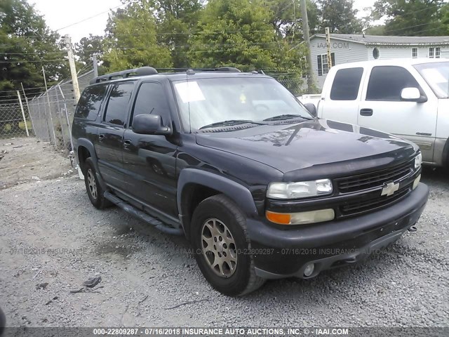 3GNEC16Z65G221010 - 2005 CHEVROLET SUBURBAN C1500 BLACK photo 1