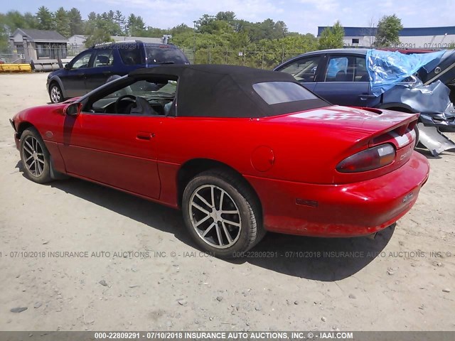 2G1FP32G522110666 - 2002 CHEVROLET CAMARO Z28 RED photo 3