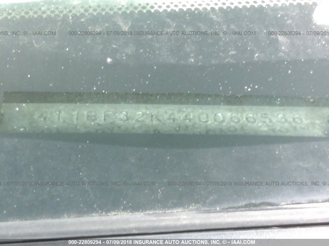 4T1BF32K44U066536 - 2004 TOYOTA CAMRY LE/XLE/SE 绿色 照片 9