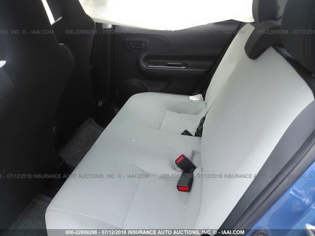 JTDKDTB39F1099538 - 2015 TOYOTA PRIUS C BLUE photo 8