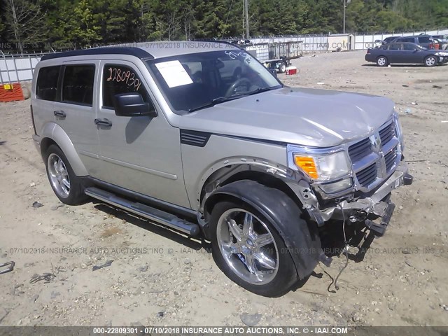 1D8GT28KX9W524534 - 2009 DODGE NITRO SE SILVER photo 1