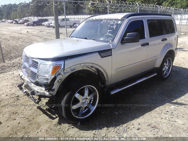 1D8GT28KX9W524534 - 2009 DODGE NITRO SE SILVER photo 2