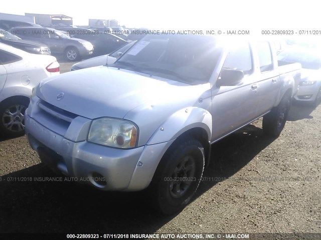 1N6ED27Y14C401415 - 2004 NISSAN FRONTIER CREW CAB XE V6 SILVER photo 2