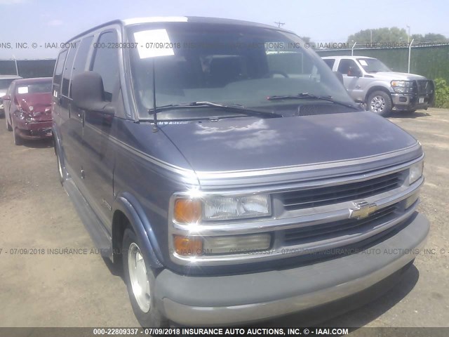 1GBFG15M1T1007856 - 1996 CHEVROLET G10 BLUE photo 1