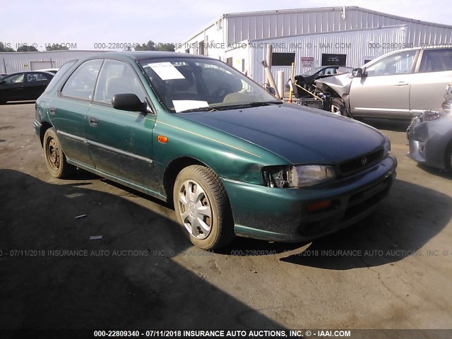 JF1GF4359VH811483 - 1997 SUBARU IMPREZA L GREEN photo 1