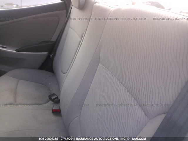 KMHCU4AE9CU105759 - 2012 HYUNDAI ACCENT GLS/GS/SE SILVER photo 8