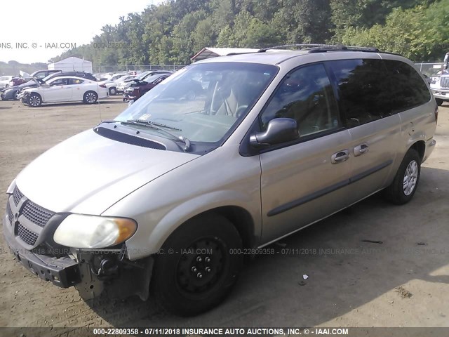 1D4GP44323B276813 - 2003 DODGE GRAND CARAVAN SPORT GOLD photo 2