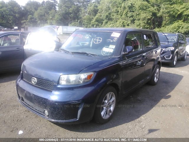 JTLKE50E281032820 - 2008 TOYOTA SCION XB Mavi foto 2