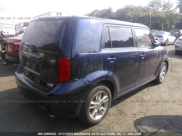 JTLKE50E281032820 - 2008 TOYOTA SCION XB Mavi foto 4