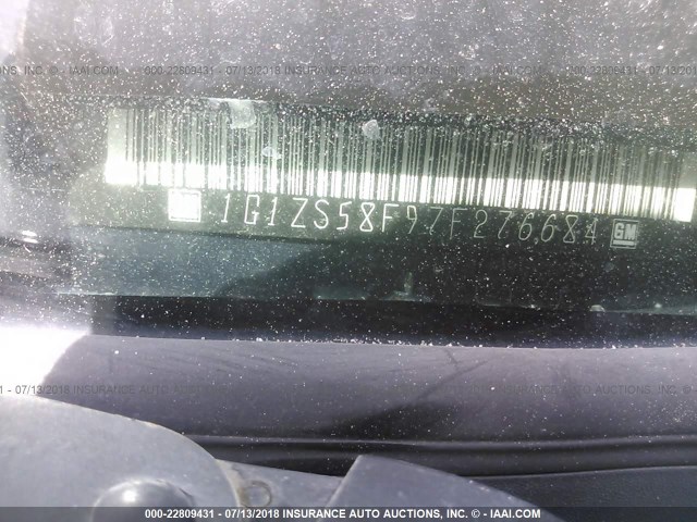 1G1ZS58F97F276684 - 2007 CHEVROLET MALIBU LS Mavi foto 9