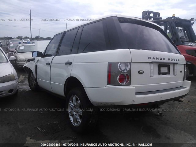 SALME15436A234651 - 2006 LAND ROVER RANGE ROVER HSE WHITE photo 3