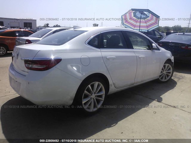 1G4PR5SKXF4190581 - 2015 BUICK VERANO CONVENIENCE WHITE photo 4