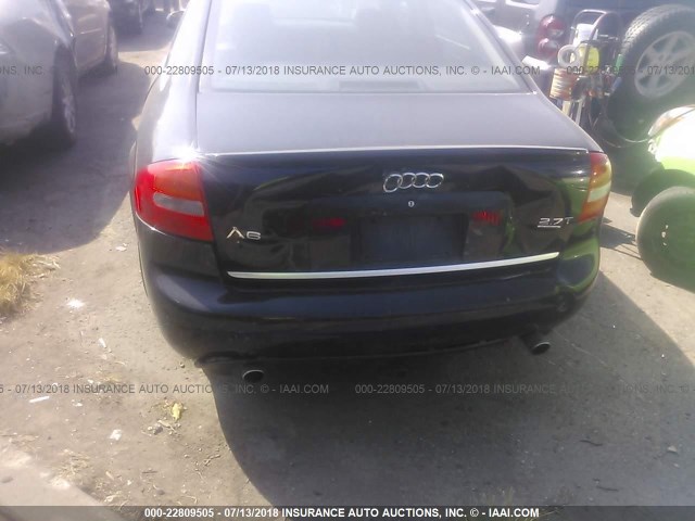 WAUCD64BX4N097147 - 2004 AUDI A6 S-LINE QUATTRO BLACK photo 6