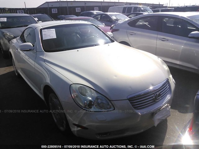 JTHFN48Y720002813 - 2002 LEXUS SC 430 WHITE photo 1