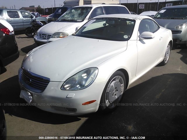 JTHFN48Y720002813 - 2002 LEXUS SC 430 WHITE photo 2