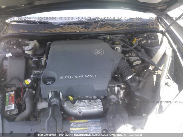 2G4WE567451189711 - 2005 BUICK LACROSSE CXS BLACK photo 10