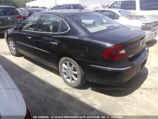 2G4WE567451189711 - 2005 BUICK LACROSSE CXS BLACK photo 3