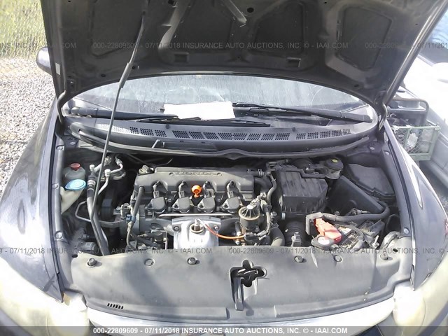 2HGFA16699H535962 - 2009 HONDA CIVIC BLACK photo 10