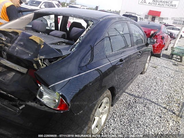 2HGFA16699H535962 - 2009 HONDA CIVIC BLACK photo 4