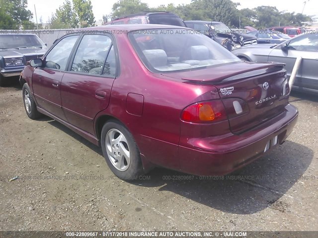 2T1BR12E0YC297771 - 2000 TOYOTA COROLLA VE/CE/LE 勃艮第红 照片 3
