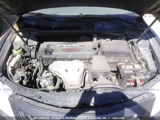 4T1BE46K57U527864 - 2007 TOYOTA CAMRY NEW GENERAT CE/LE/XLE/SE GRAY photo 10