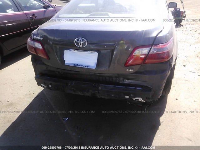 4T1BE46K57U527864 - 2007 TOYOTA CAMRY NEW GENERAT CE/LE/XLE/SE GRAY photo 6
