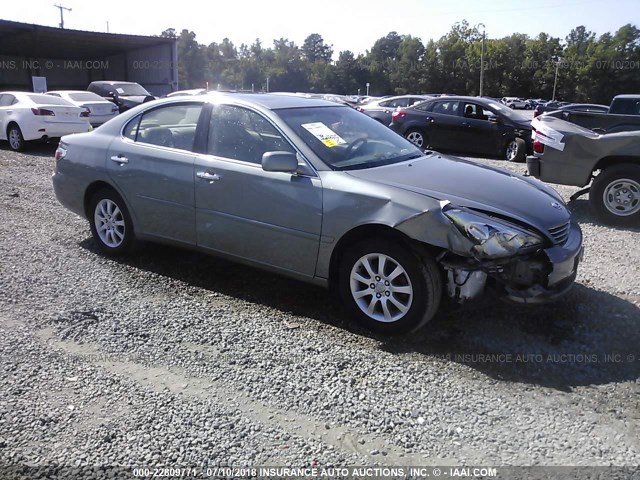 JTHBF30G920072368 - 2002 LEXUS ES 300 GREEN photo 1