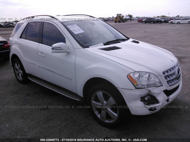 4JGBB5GB8BA658987 - 2011 MERCEDES-BENZ ML 350 WHITE photo 1