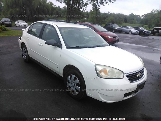 1G1ZS57F87F283711 - 2007 CHEVROLET MALIBU LS WHITE photo 1