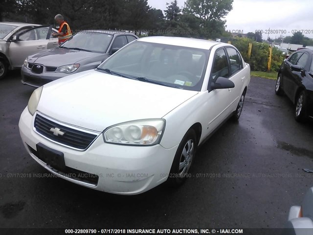 1G1ZS57F87F283711 - 2007 CHEVROLET MALIBU LS WHITE photo 2