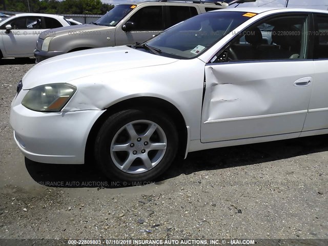 1N4AL11D46N350249 - 2006 NISSAN ALTIMA S/SL WHITE photo 6