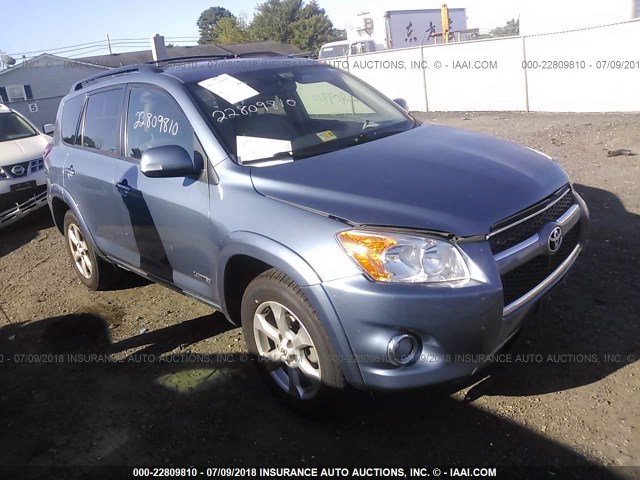 2T3DF4DV2AW080010 - 2010 TOYOTA RAV4 LIMITED Light Blue photo 1