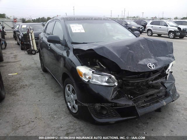 2T1KU4EE3AC368396 - 2010 TOYOTA COROLLA MATRIX  BLACK photo 1
