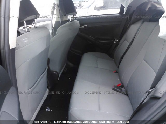 2T1KU4EE3AC368396 - 2010 TOYOTA COROLLA MATRIX  BLACK photo 8