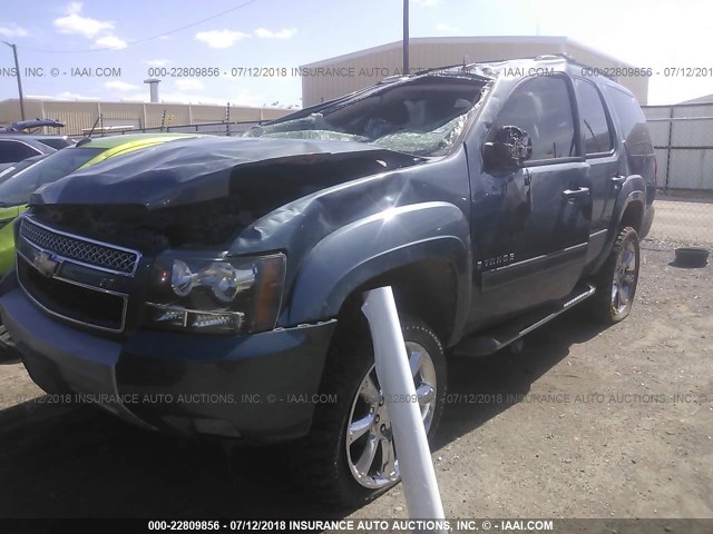 1GNFK23069R290434 - 2009 CHEVROLET TAHOE K1500 LT BLUE photo 2