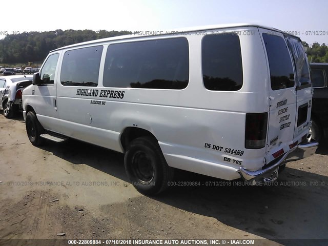 1FBSS3BL3BDA70569 - 2011 FORD ECONOLINE E350 SUPER DUTY WAGON WHITE photo 3