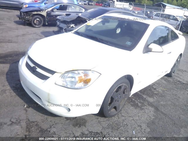 1G1AM15B077290906 - 2007 CHEVROLET COBALT SS WHITE photo 2