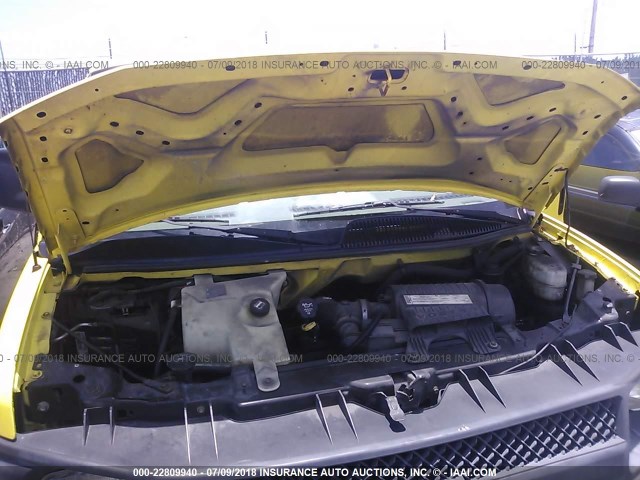 1GCHG35V061122560 - 2006 CHEVROLET EXPRESS G3500  YELLOW photo 10