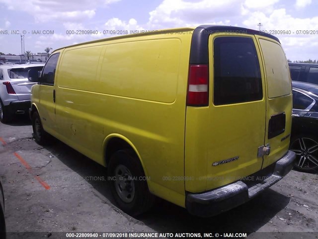 1GCHG35V061122560 - 2006 CHEVROLET EXPRESS G3500  YELLOW photo 3