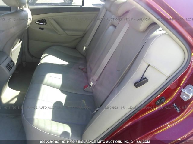 4T1BB46KX9U062994 - 2009 TOYOTA CAMRY HYBRID RED photo 8