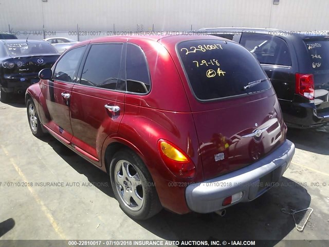 3C8FY68B62T243490 - 2002 CHRYSLER PT CRUISER LIMITED/DREAM CRUISER RED photo 3