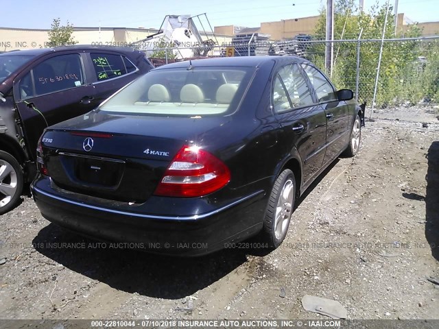 WDBUF87J66X203034 - 2006 MERCEDES-BENZ E 350 4MATIC BLACK photo 4