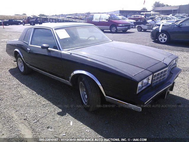 1G1GZ37Z3FR155178 - 1985 CHEVROLET MONTE CARLO  BLACK photo 1