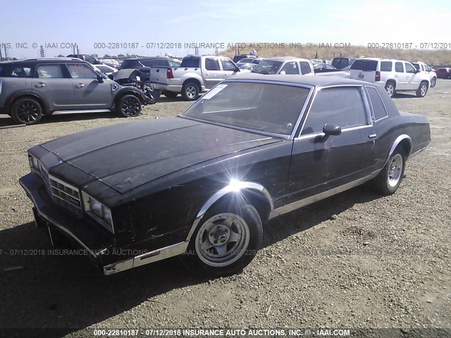 1G1GZ37Z3FR155178 - 1985 CHEVROLET MONTE CARLO  BLACK photo 2