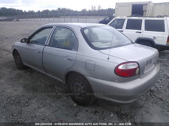 KNAFB1217Y5872672 - 2000 KIA SEPHIA LS GRAY photo 3