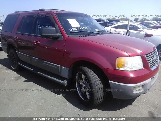 1FMPU16W53LA60763 - 2003 FORD EXPEDITION XLT RED photo 1