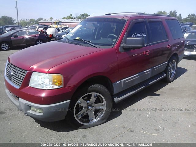1FMPU16W53LA60763 - 2003 FORD EXPEDITION XLT RED photo 2