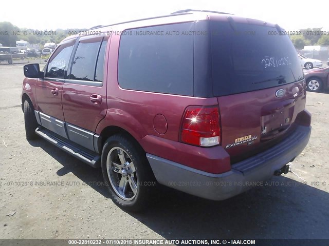 1FMPU16W53LA60763 - 2003 FORD EXPEDITION XLT RED photo 3